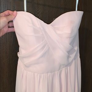 Blush bridesmaid dress